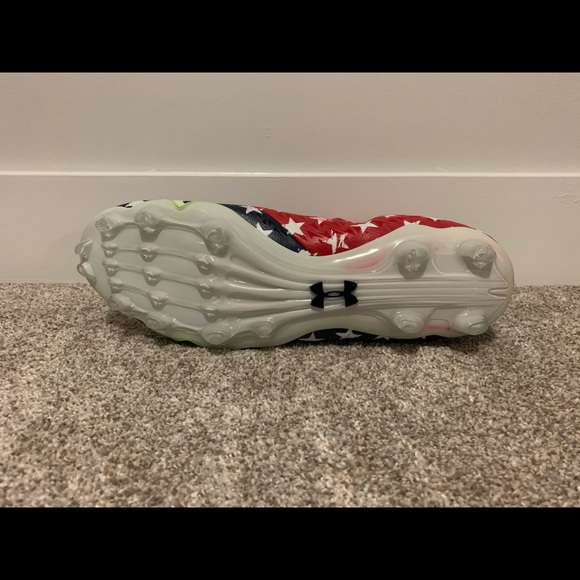 NEW UA Highlight Football Cleats USA Flag Size 15 - Picture 6 of 7